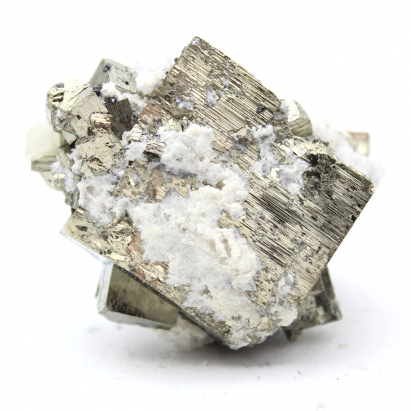 Pyrite avec cristaux de quartz et sphalérite