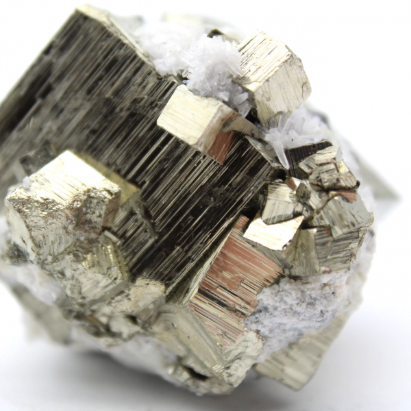 Pyrite avec cristaux de quartz et sphalérite