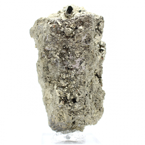 Pyrite cristallisée du Pérou sur socle