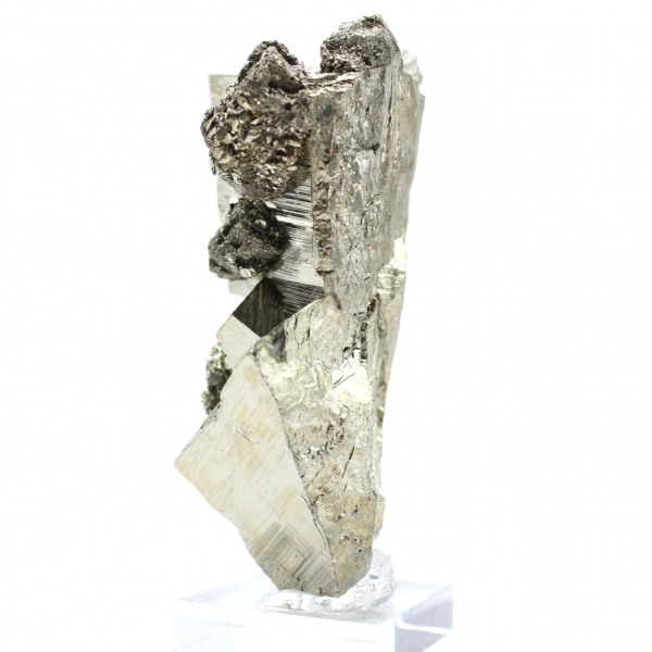 Pierre de pyrite sur socle