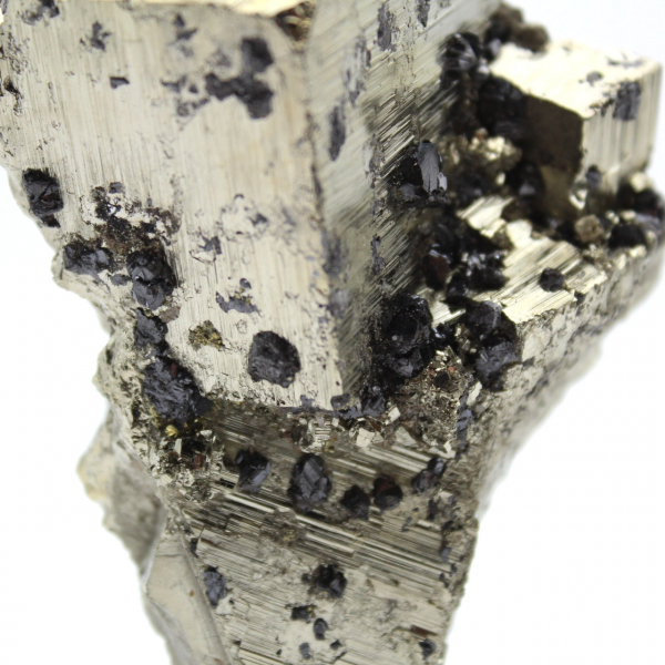 Pyrite avec sphalérite sur socle