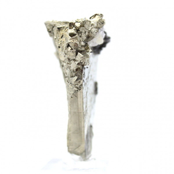 Cristaux de pyrite, quartz et sphalérite sur socle