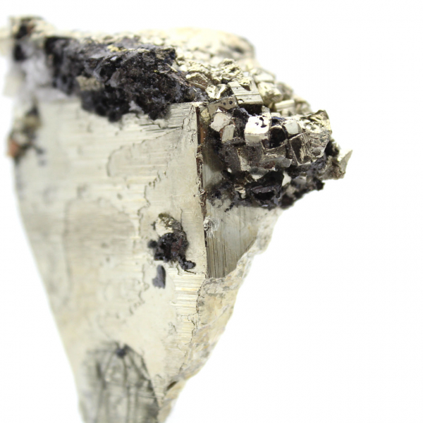 Cristaux de pyrite, quartz et sphalérite sur socle