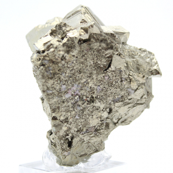 Pyrite naturelle sur socle