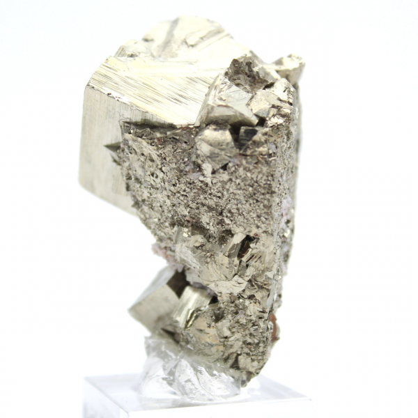 Pyrite naturelle sur socle