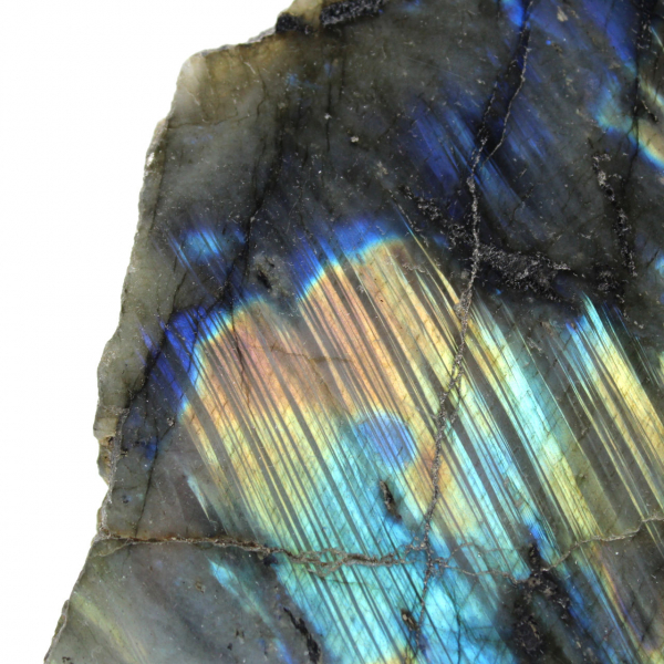 Labradorite une face polie de Madagascar