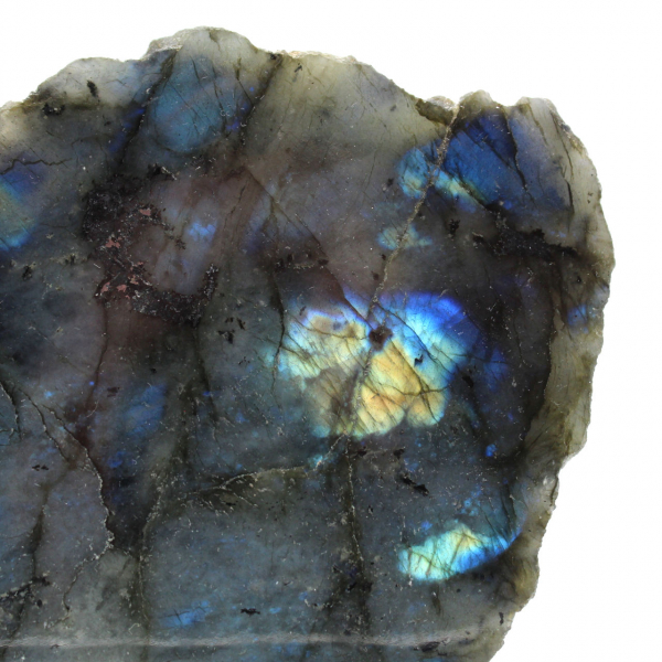 Labradorite ornementale une face polie