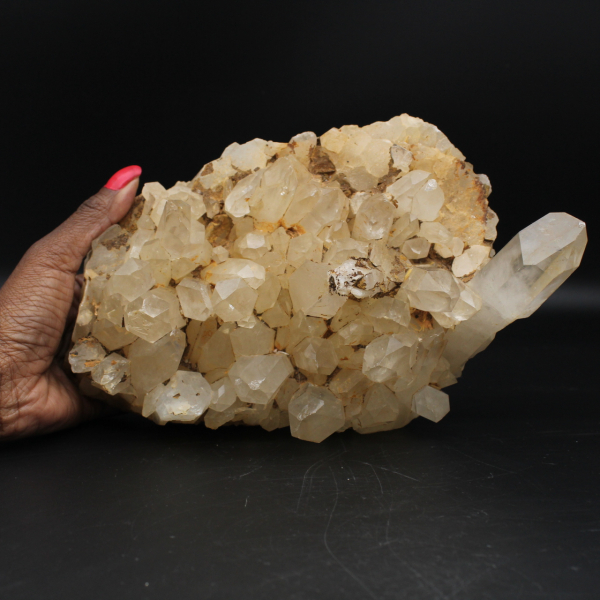 Cristallisation de quartz de Madagascar