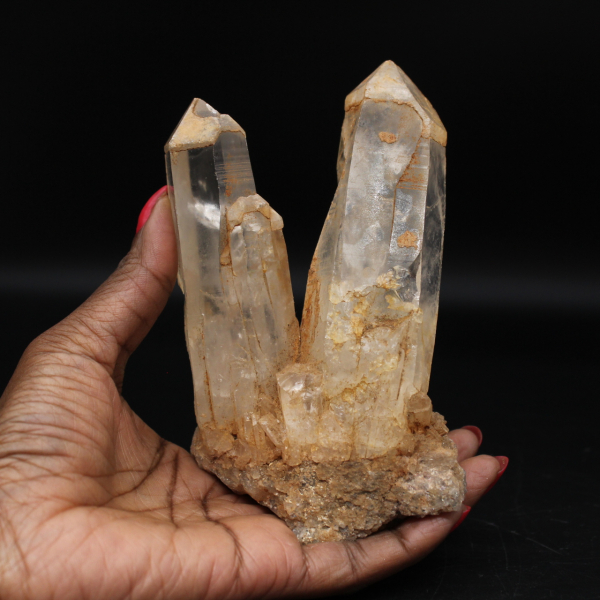 Cristallisation de quartz de Madagascar