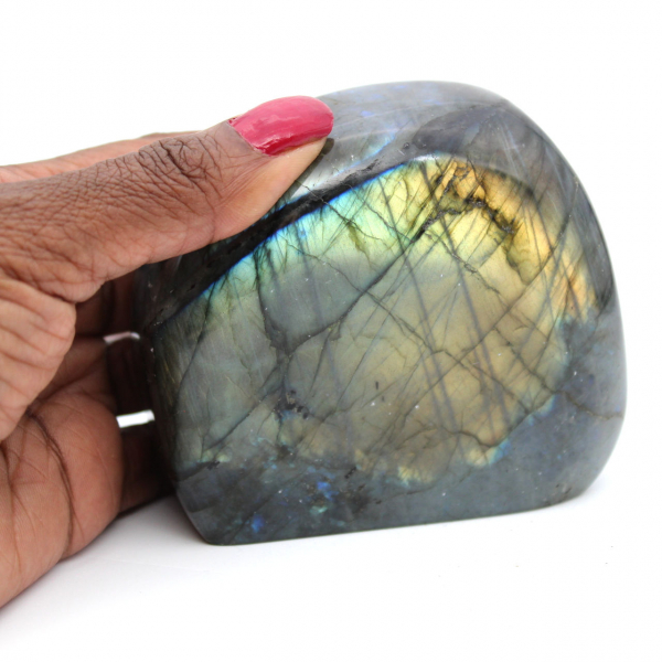 Forme libre en pierre de Labradorite polie