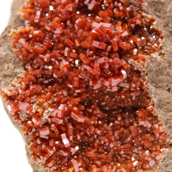 Cristaux de vanadinite naturelle