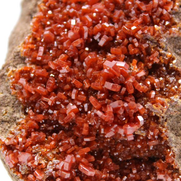 Cristaux de vanadinite naturelle