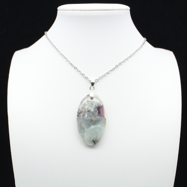 Pendentif Oval en Lépidolite