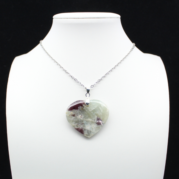 Pendentif Cœur en Lépidolite