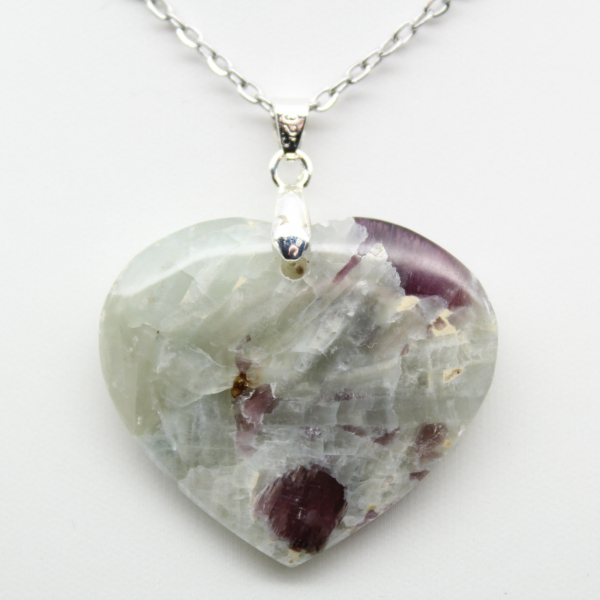 Pendentif Cœur en Lépidolite