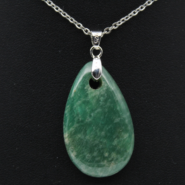 Pendentif amazonite en forme de goutte