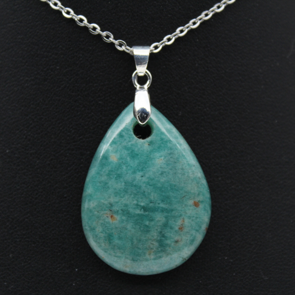 Pendentif amazonite en forme de goutte