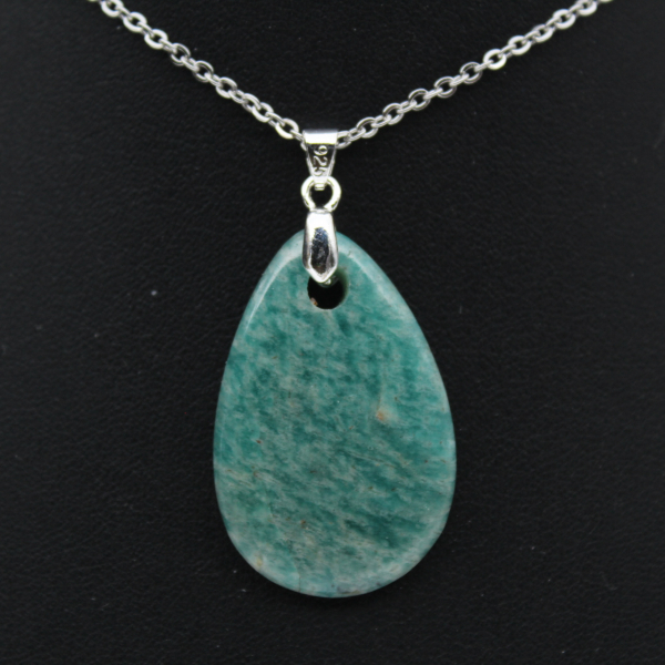 Pendentif amazonite en forme de goutte