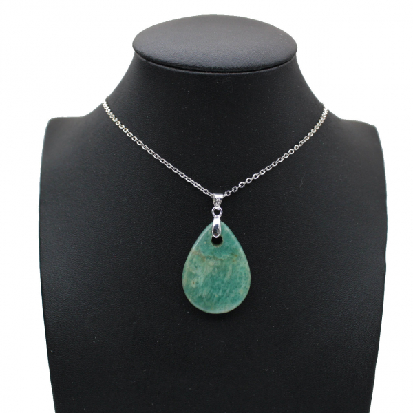 Pendentif amazonite en forme de goutte