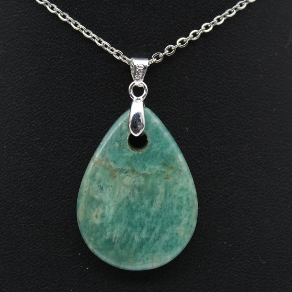 Pendentif amazonite en forme de goutte