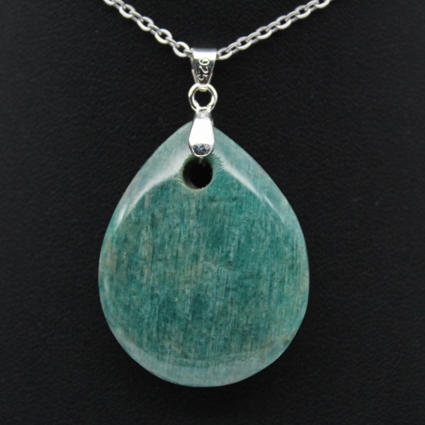 Pendentif amazonite en forme de goutte