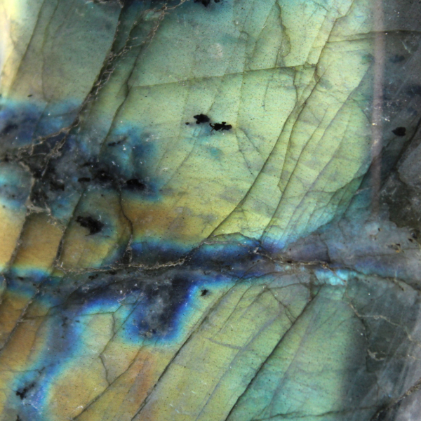 Pierre de Labradorite polie naturelle