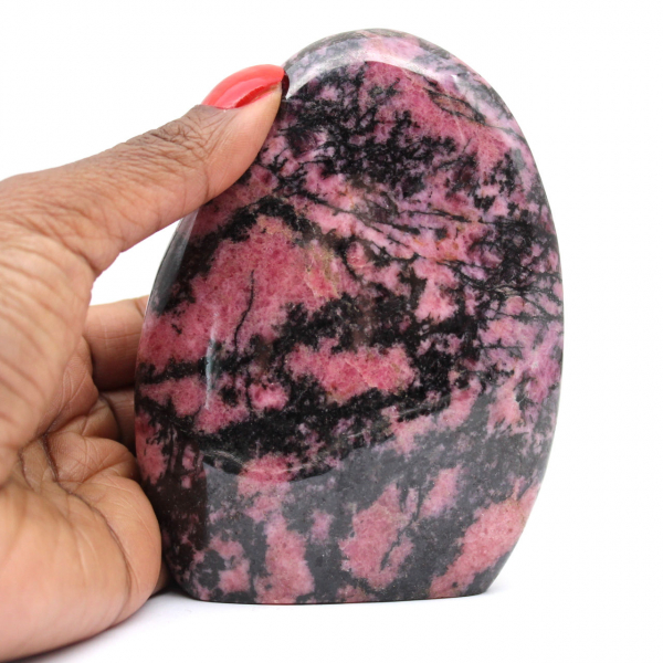 Pierre polie en Rhodonite