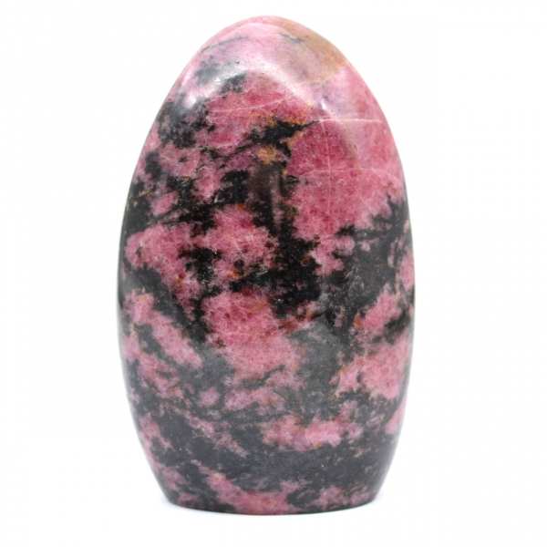 Forme libre polie en Rhodonite