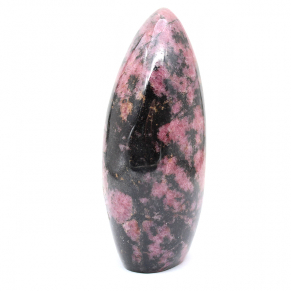 Forme libre polie en Rhodonite