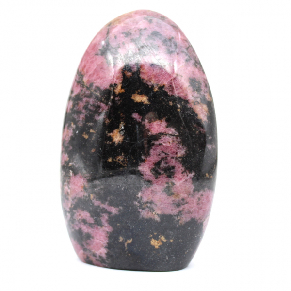 Forme libre polie en Rhodonite