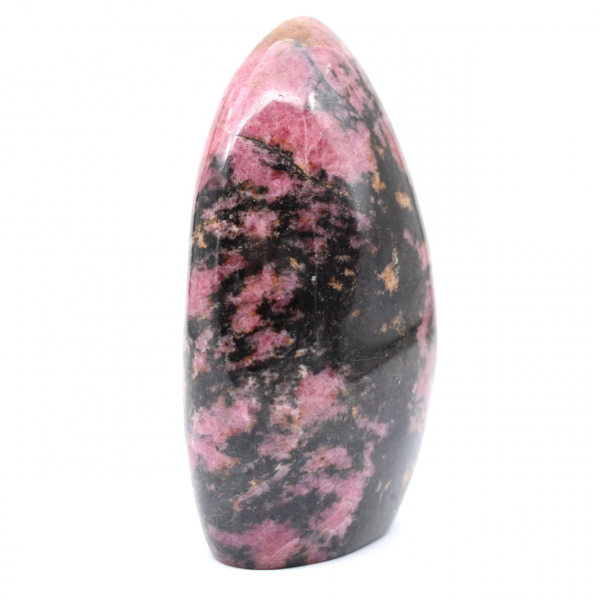 Forme libre polie en Rhodonite