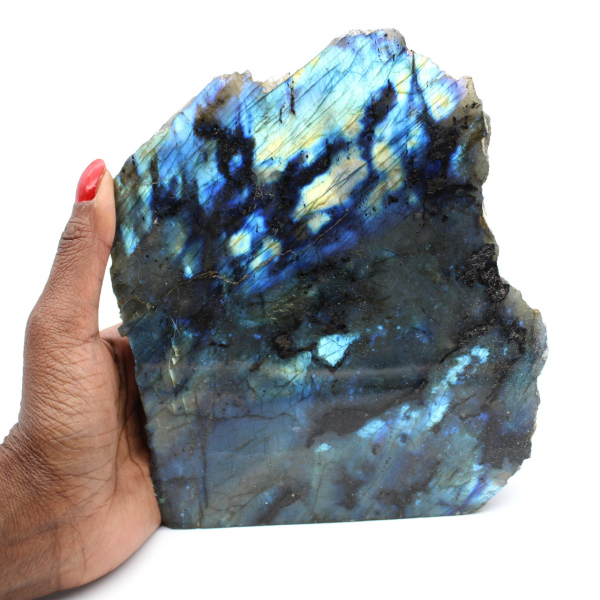 Labradorite une face polie de collection