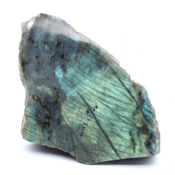 Roche une face polie en labradorite