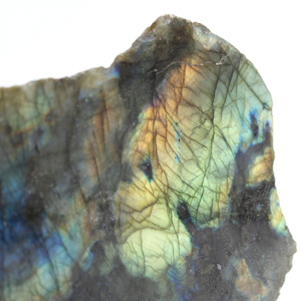 Labradorite ornementale une face polie