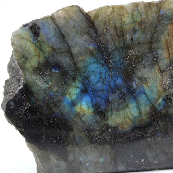 Labradorite ornementale une face polie