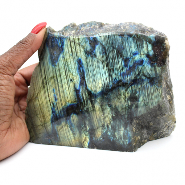 Labradorite une face polie