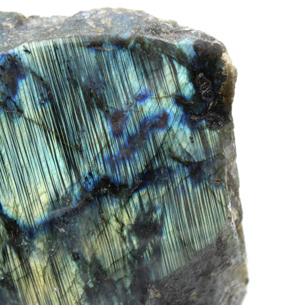 Labradorite une face polie