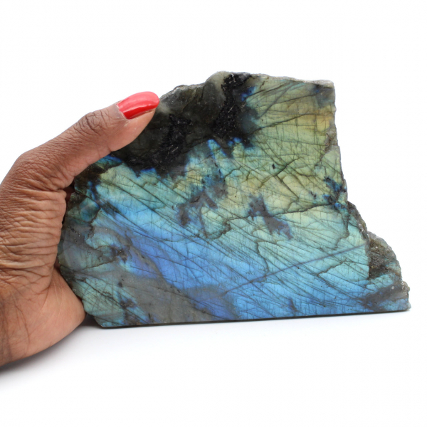 Labradorite une face polie de collection