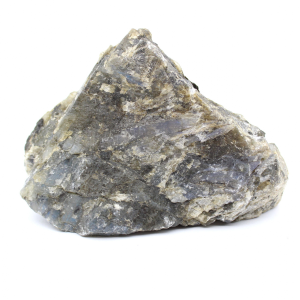 Labradorite blanche une face polie naturelle de collection
