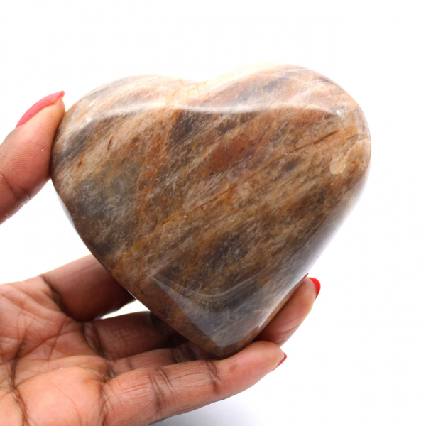 Coeur en microcline de Madagascar