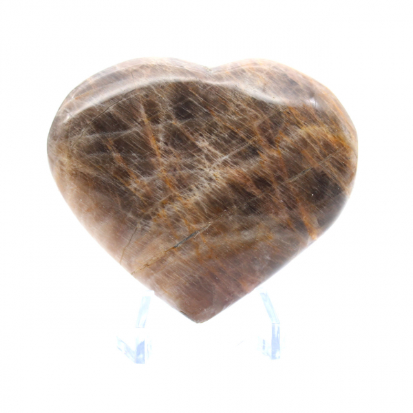 Coeur en pierre de lune de Madagascar