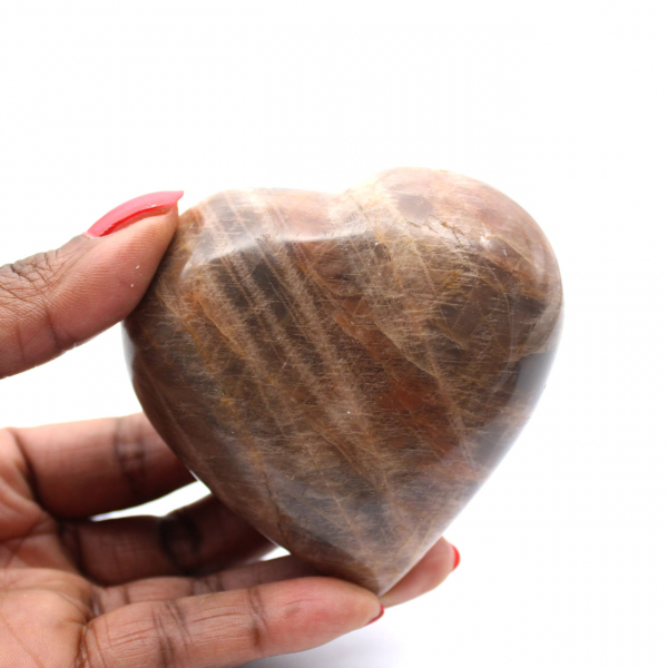Coeur en microcline noire