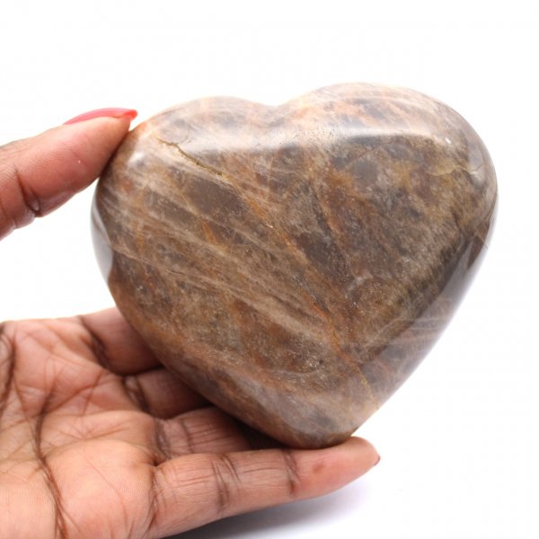 Coeur en microcline de Madagascar