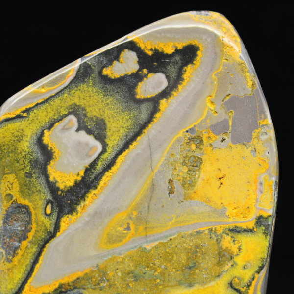 Ornement Jaspe Bumblebee Poli Couleurs Vives