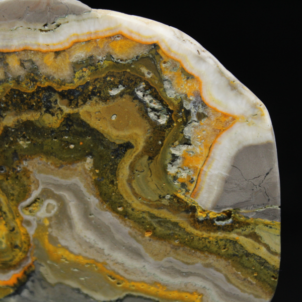 Ornement Poli Jaspe Bumblebee Indonésie Rare