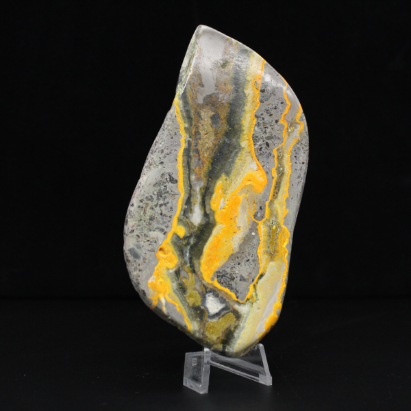 Jaspe Bumblebee Poli, Spécimen Rare Indonésie