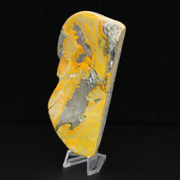 Grande Pièce Jaspe Bumblebee Ornement Poli