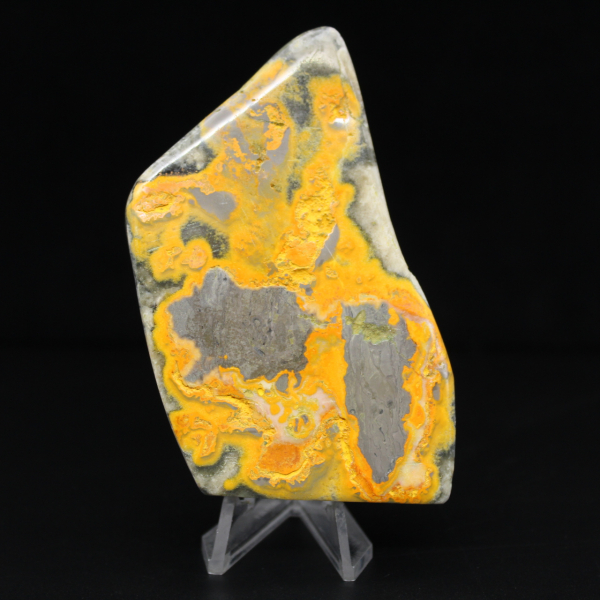 Jaspe Bumblebee Ornement Poli Unique Indonésie