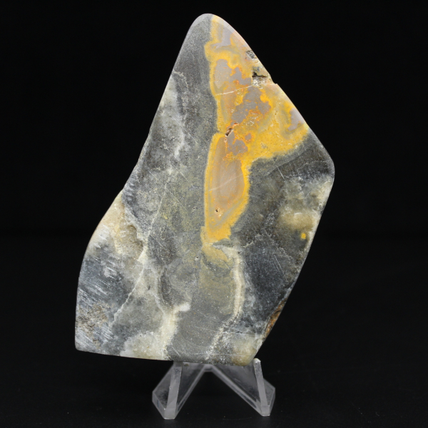 Jaspe Bumblebee Ornement Poli Unique Indonésie