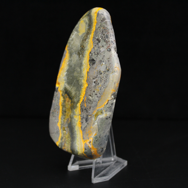 Pierre Lisse Jaspe Bumblebee Ornement Naturel